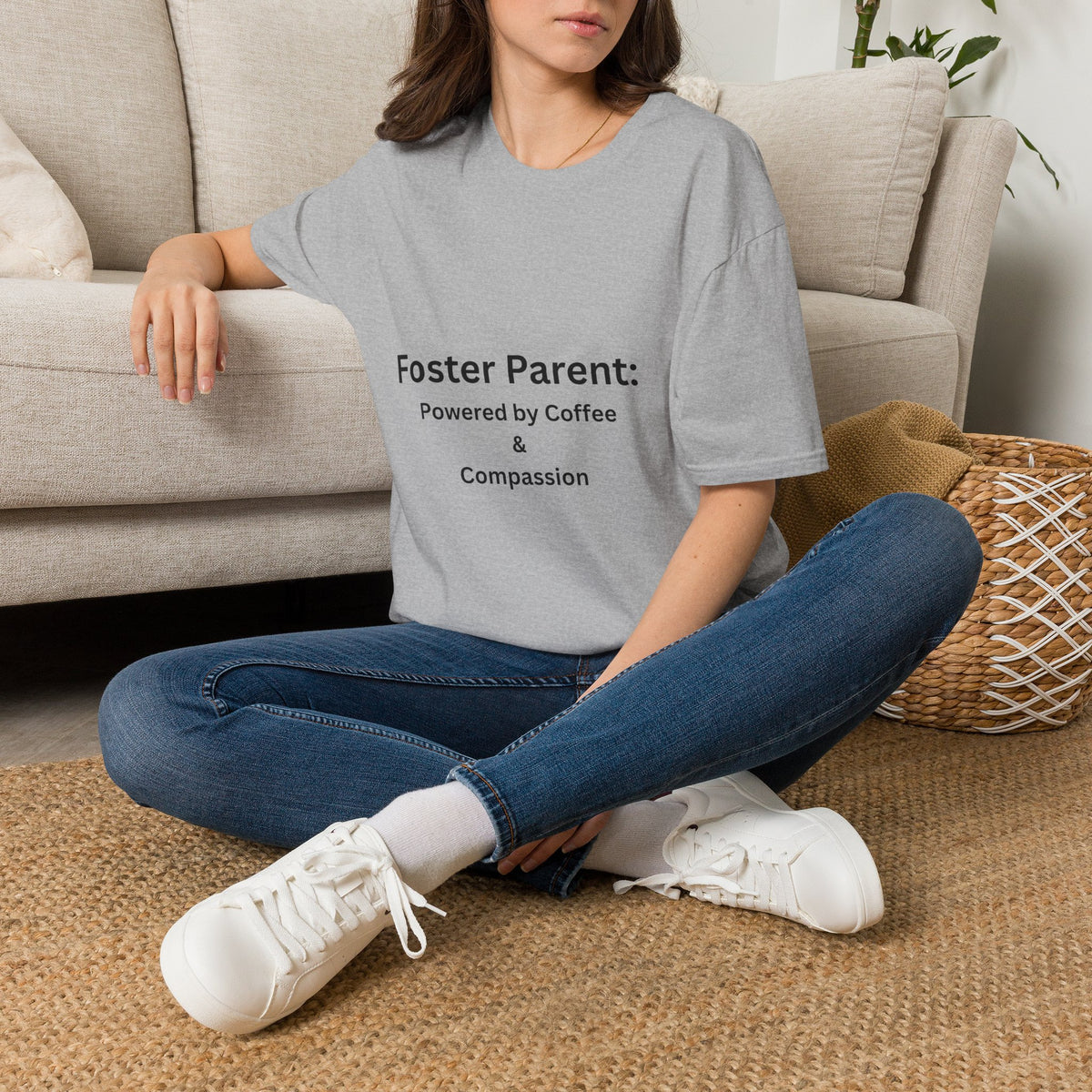 Foster Parent: Powered by Coffee Unisex Softstyle T-Shirt