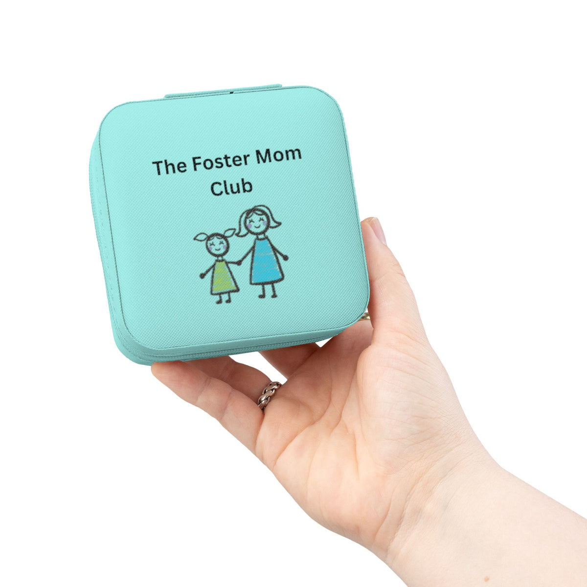 Foster Mom Club Jewelry Travel Case – Foster Mom Gift, Travel Jewelry Organizer