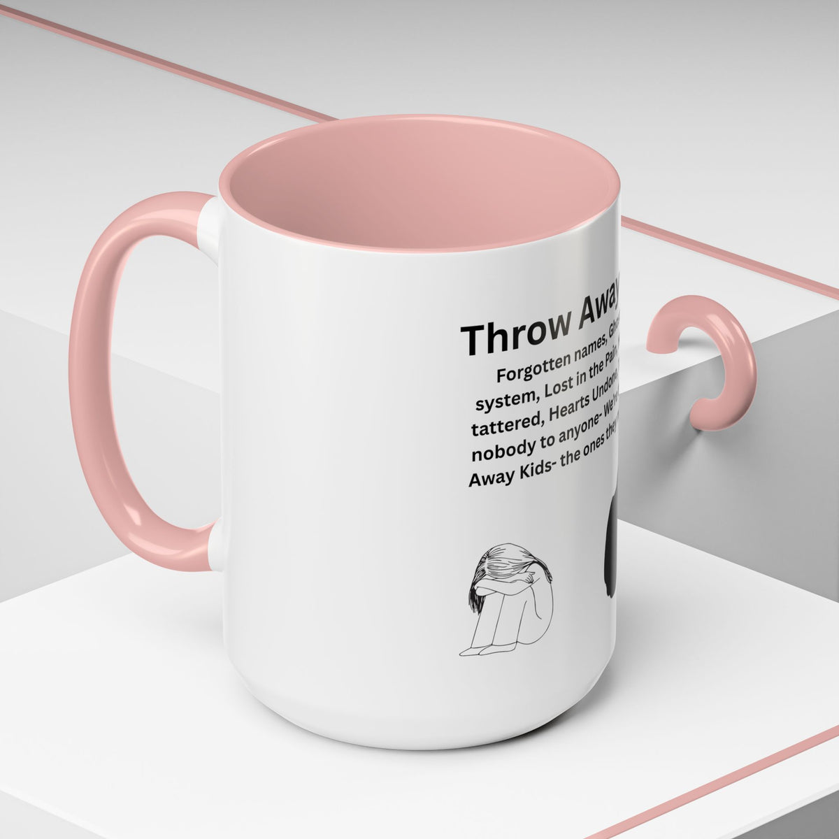 Throw away Kids Accent Coffee Mug (11, 15oz)