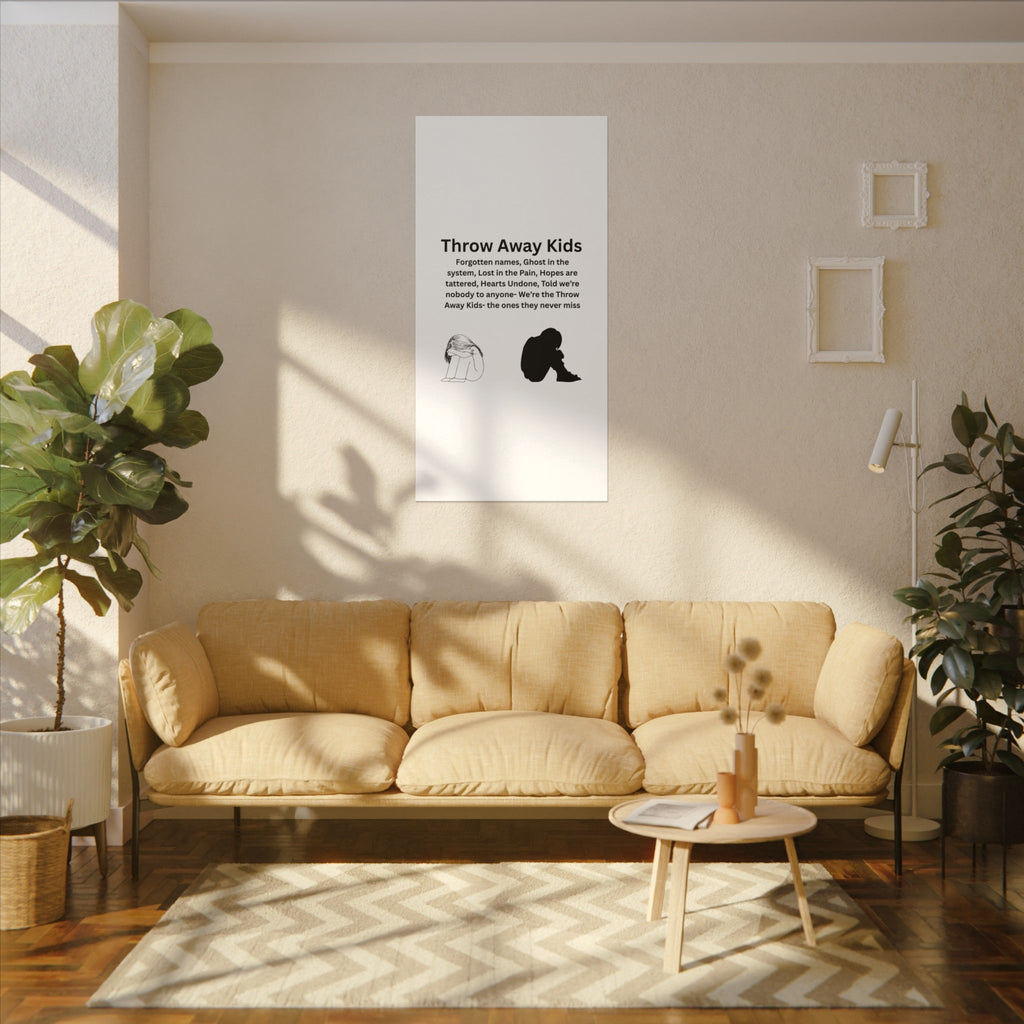 Throw away Kids - Matte Canvas, Stretched, 0.75" (Multi-Size)