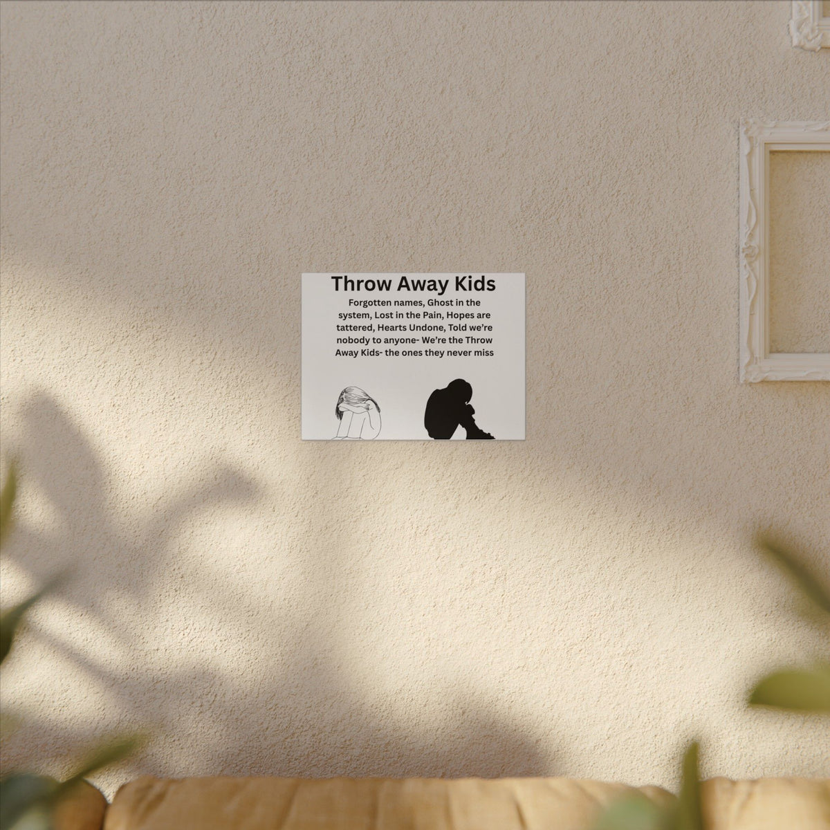 Throw away Kids - Matte Canvas, Stretched, 0.75" (Multi-Size)