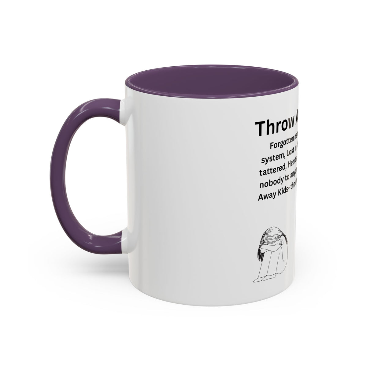 Throw away Kids Accent Coffee Mug (11, 15oz)