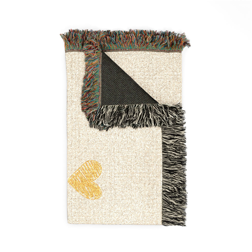 Love Makes A Family Woven Blanket