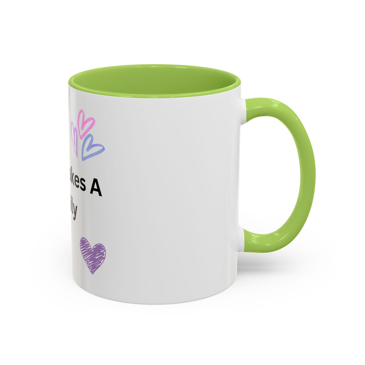 Love Makes A Family  Coffee Mug (11, 15oz)
