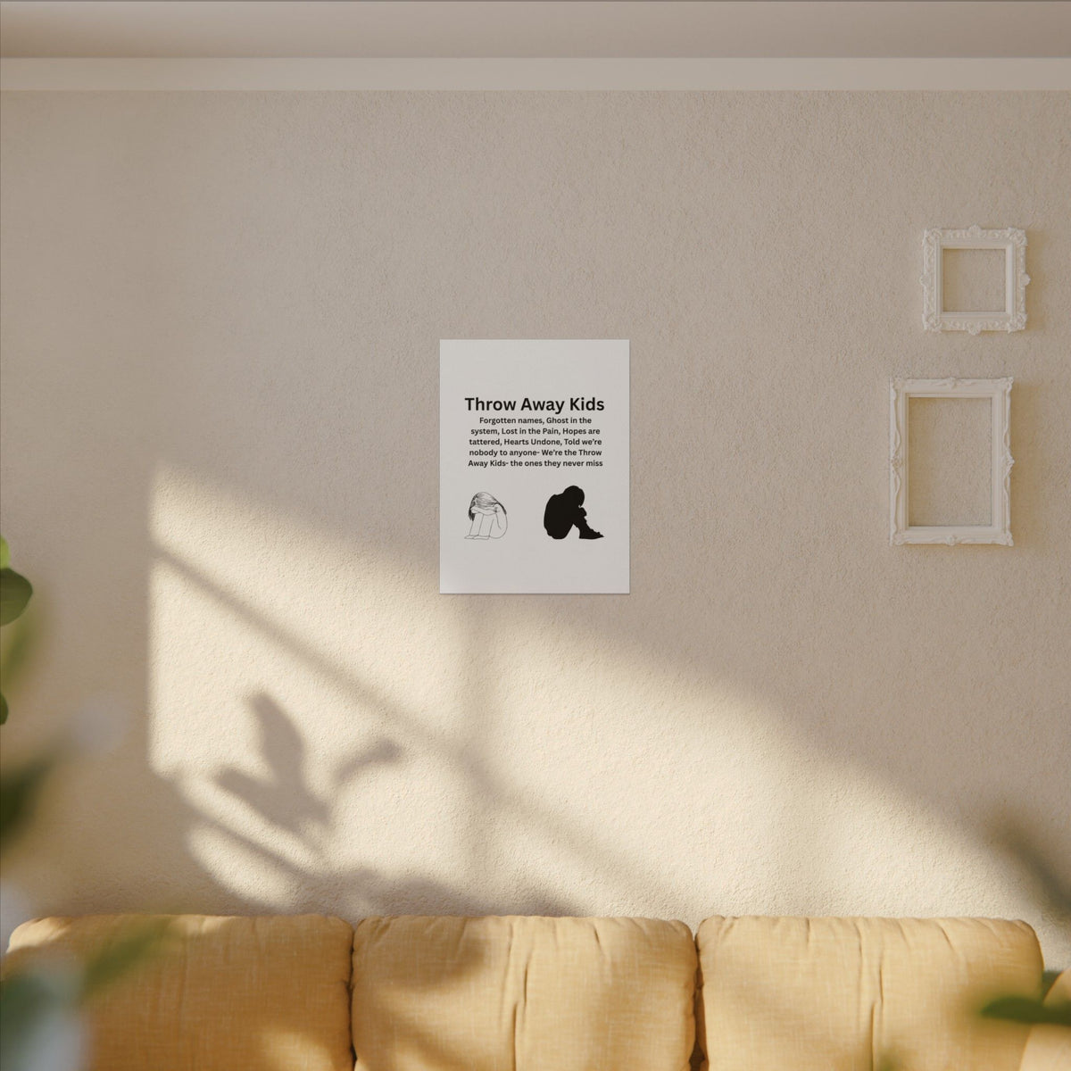 Throw away Kids - Matte Canvas, Stretched, 0.75" (Multi-Size)