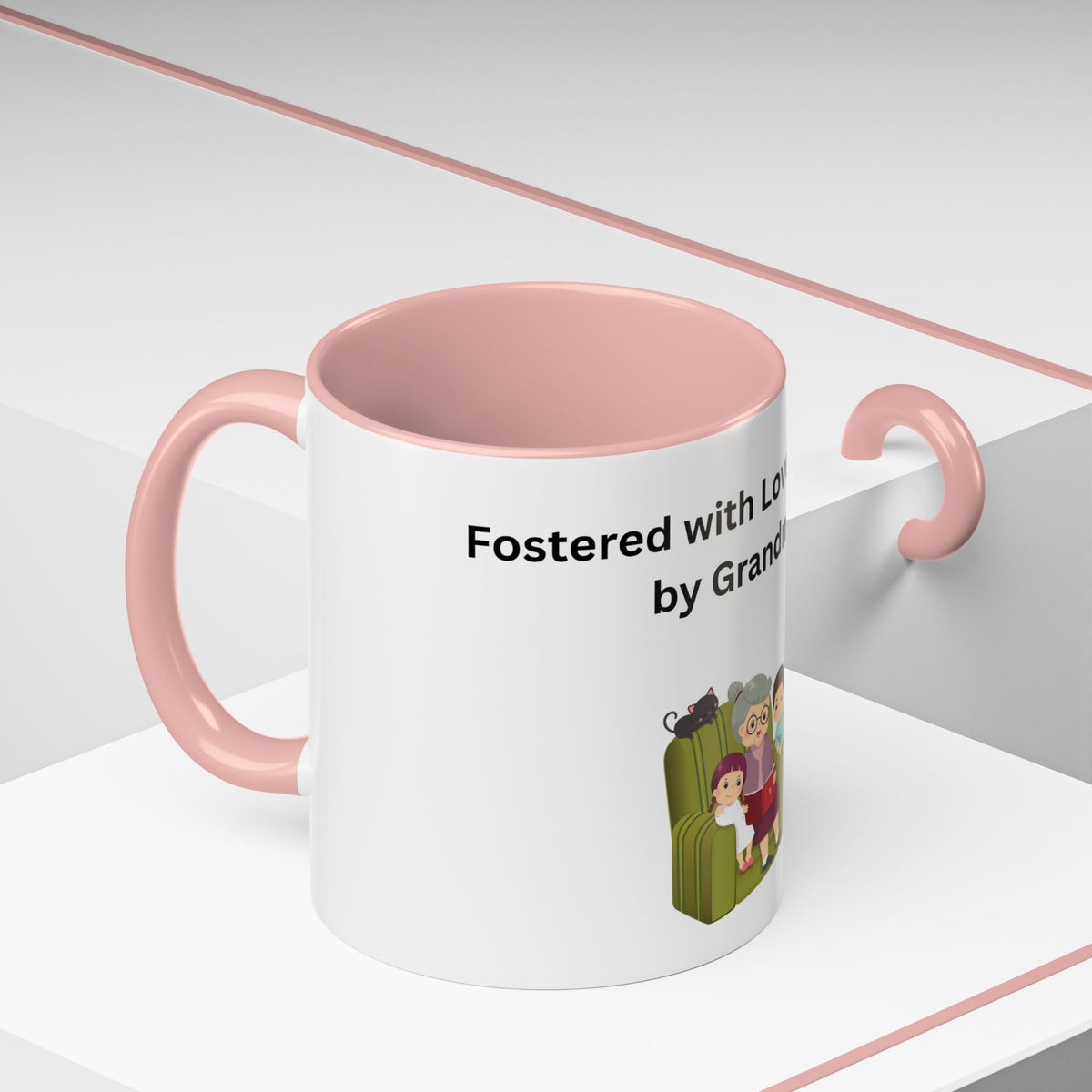 Fostered by Love Grandma Coffee Mug – Foster Grandma Gift, Foster Care Family Mug (11oz, 15oz)