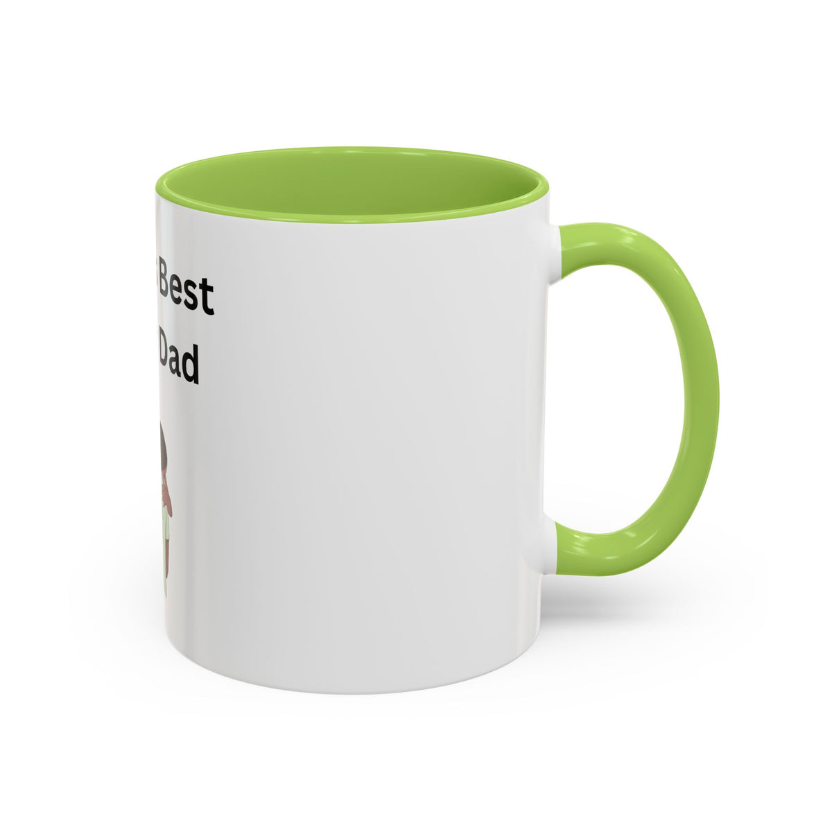Worlds Best Dad Accent Coffee Mug (11, 15oz)