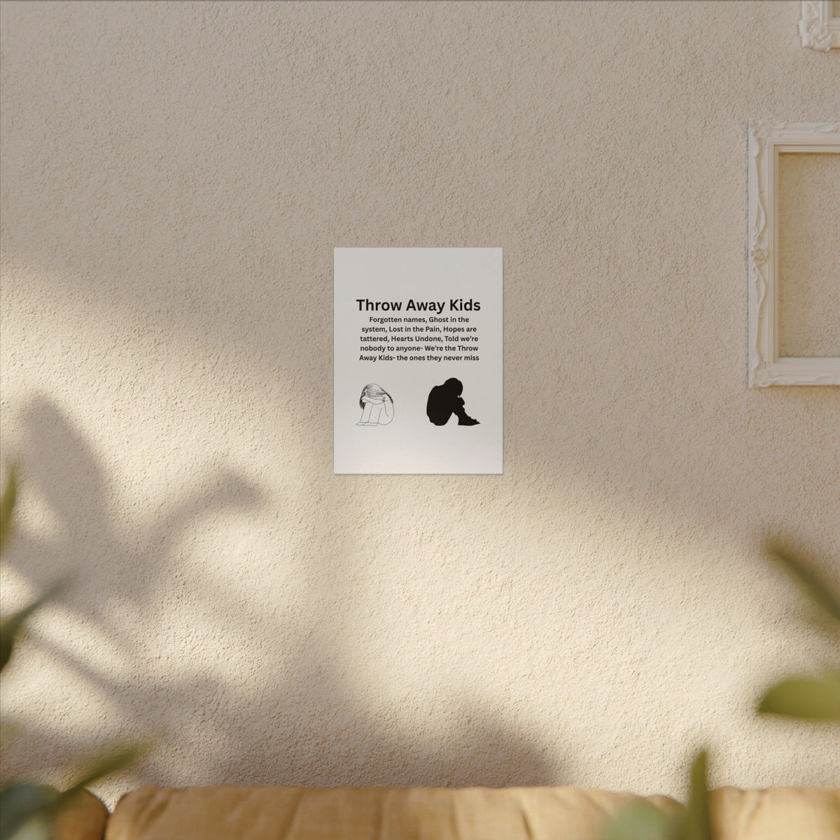 Throw away Kids - Matte Canvas, Stretched, 0.75" (Multi-Size)