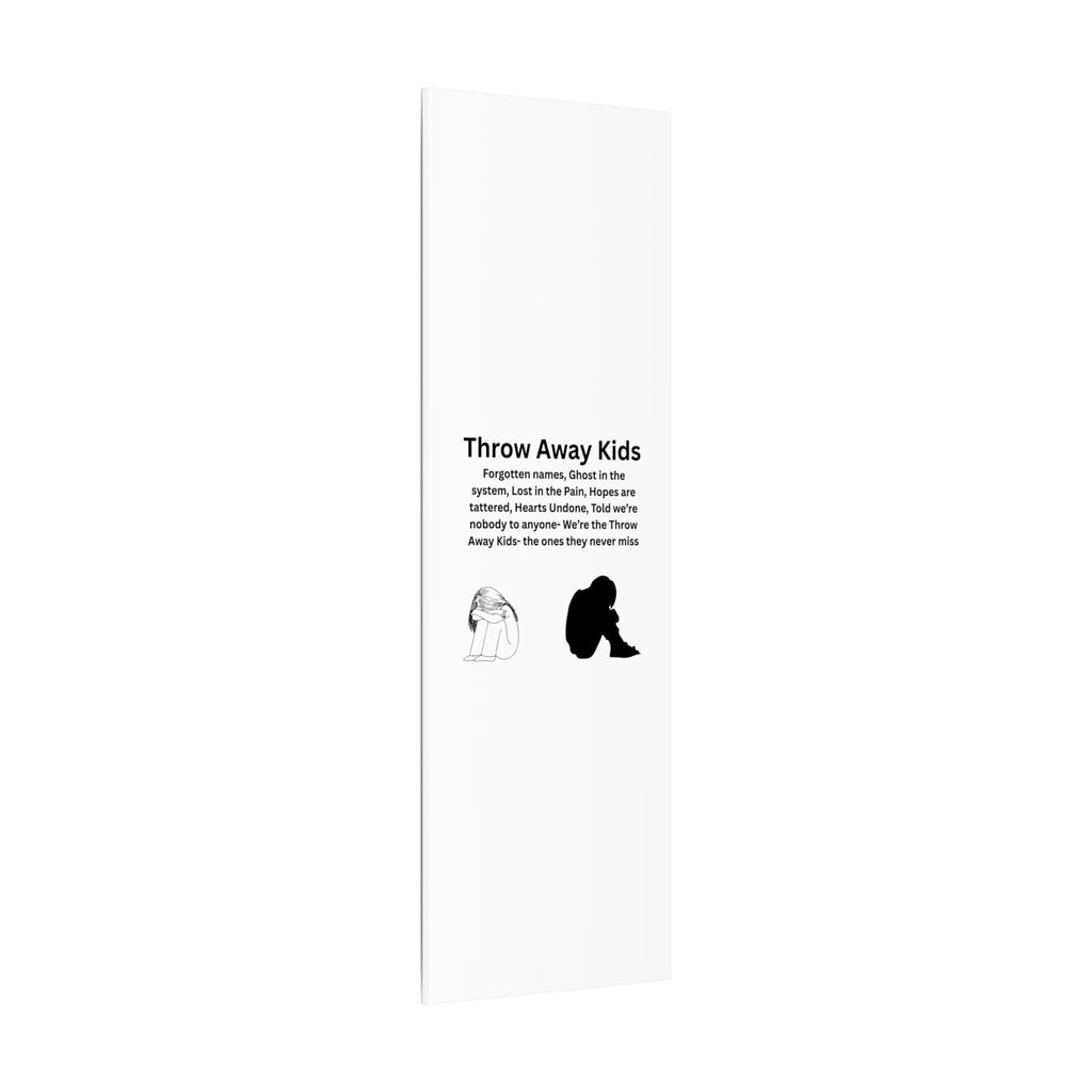 Throw away Kids - Matte Canvas, Stretched, 0.75" (Multi-Size)