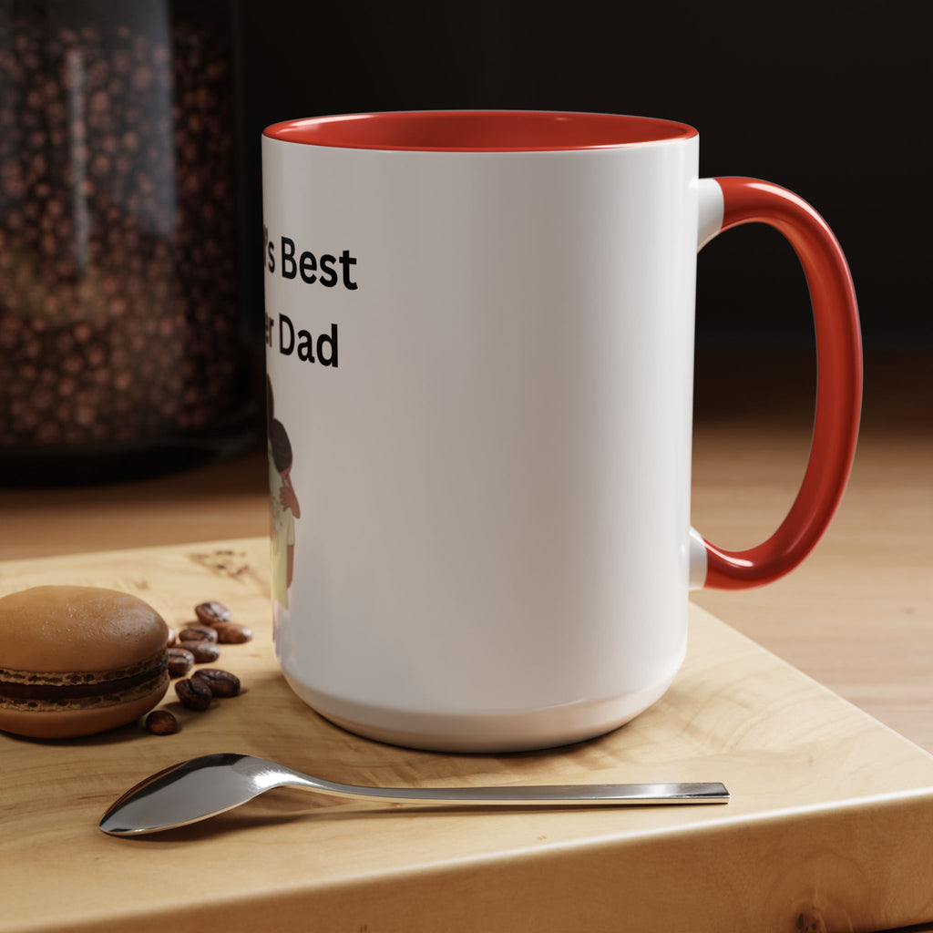 Worlds Best Dad Accent Coffee Mug (11, 15oz)