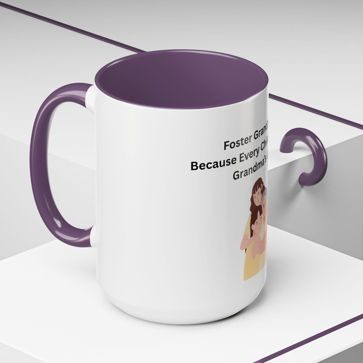 Grandma Coffee Mug – Foster Grandparent Gift, Foster Care Family Mug (11oz, 15oz)