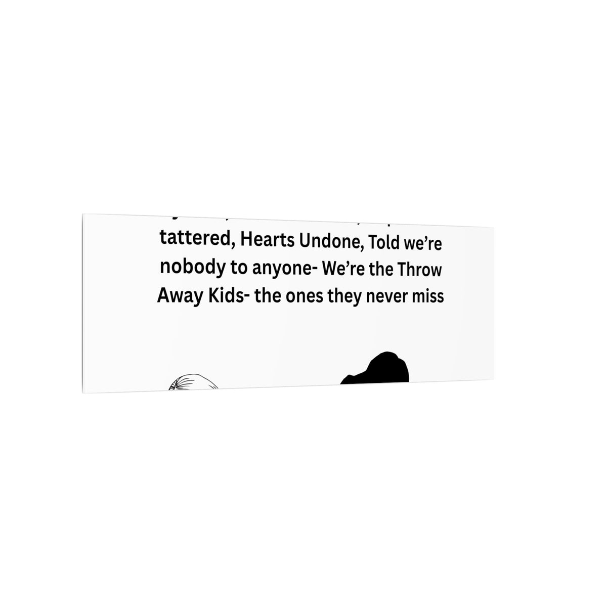 Throw away Kids - Matte Canvas, Stretched, 0.75" (Multi-Size)