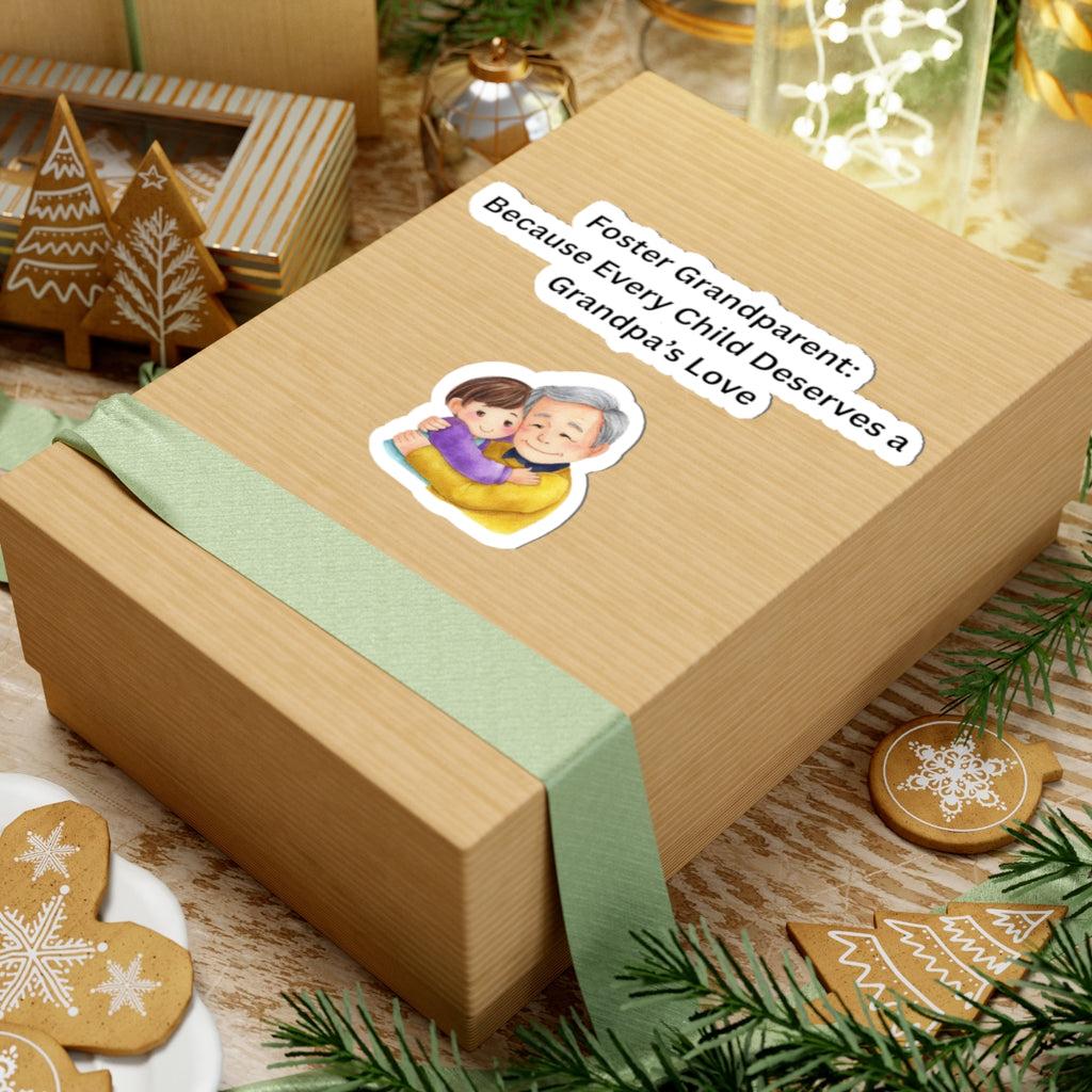 Foster grandparent1 Kiss-Cut Stickers