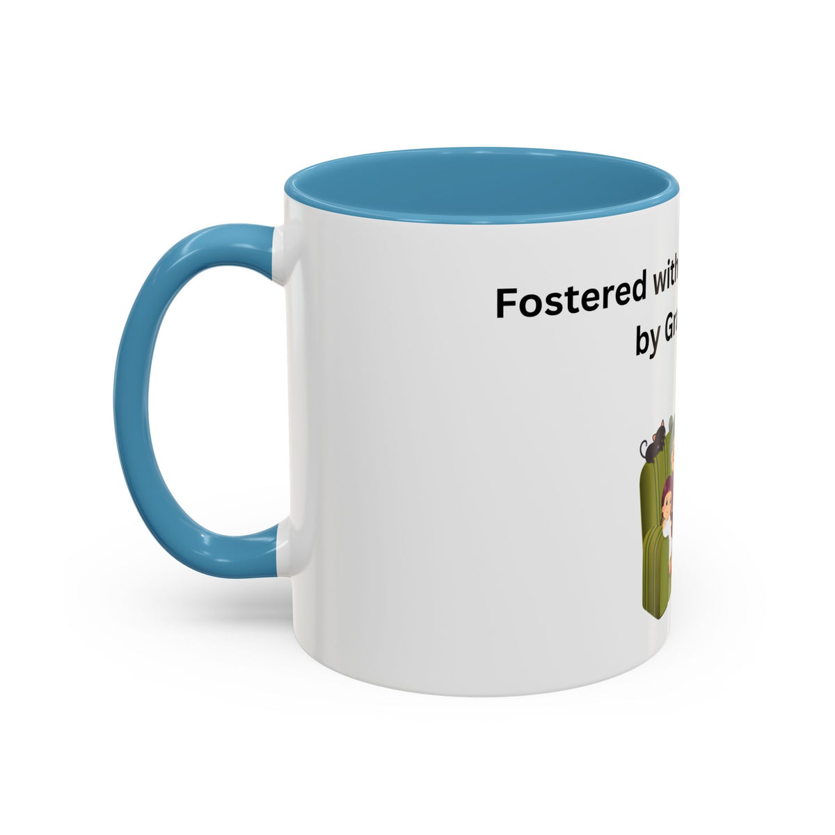Fostered by Love Grandma Coffee Mug – Foster Grandma Gift, Foster Care Family Mug (11oz, 15oz)