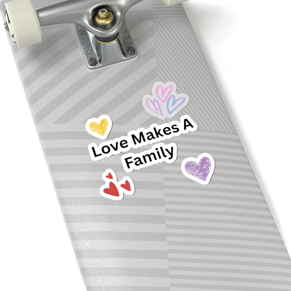 Love Makes  A Family - Kiss-Cut Stickers