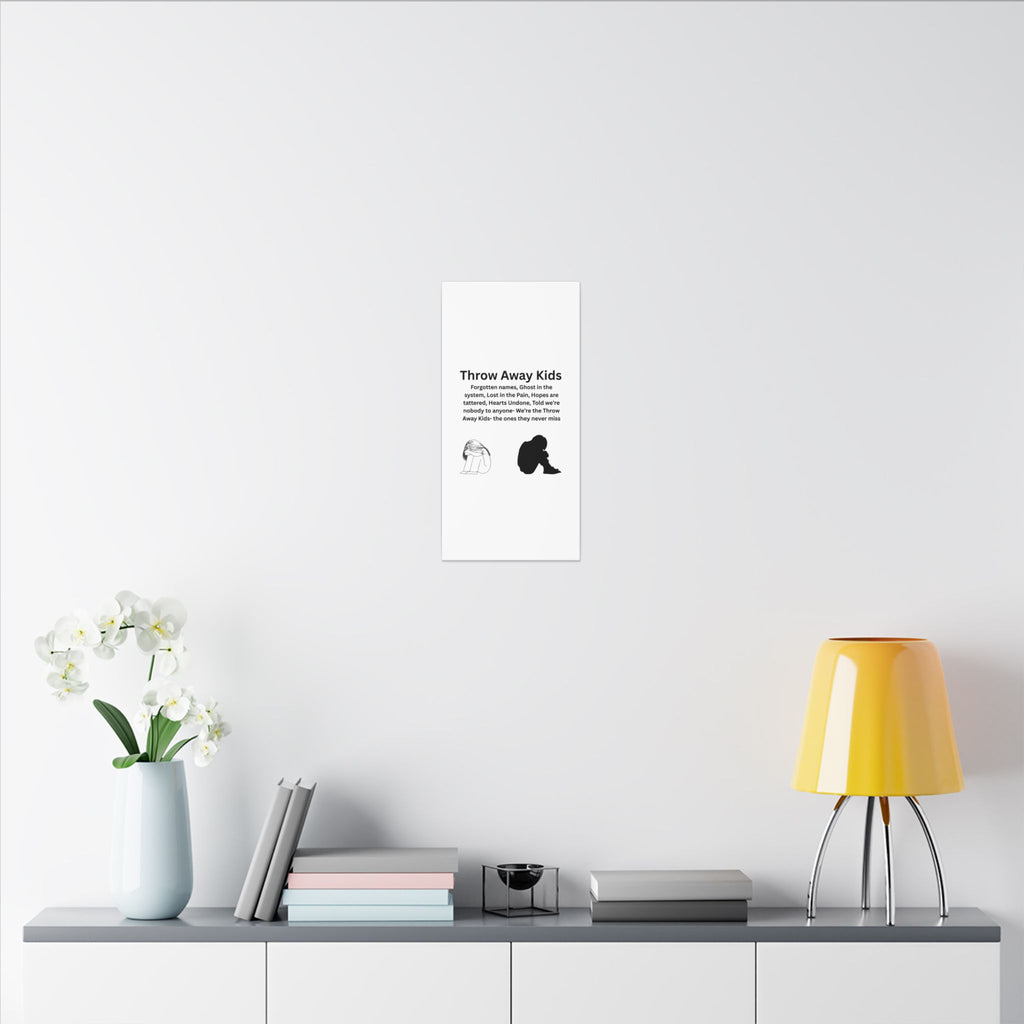 Throw away Kids - Matte Canvas, Stretched, 0.75" (Multi-Size)