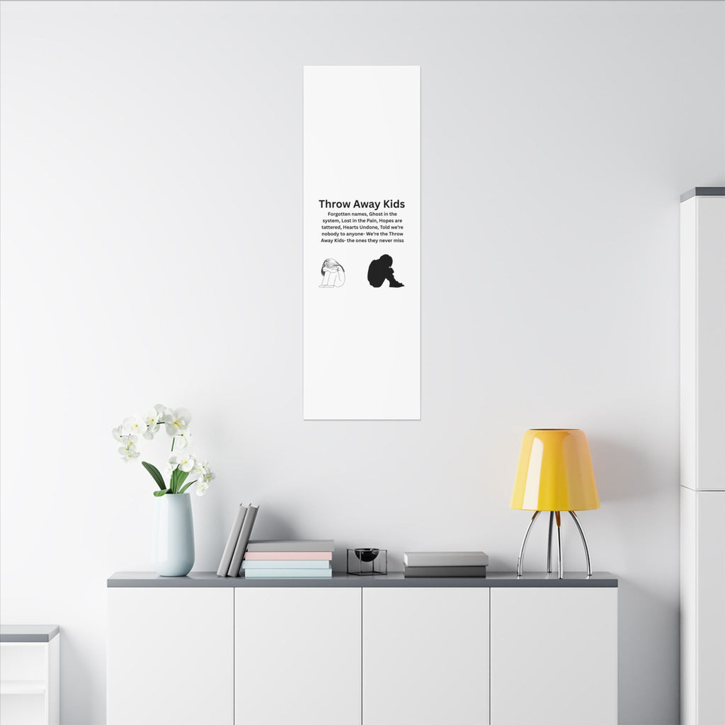 Throw away Kids - Matte Canvas, Stretched, 0.75" (Multi-Size)