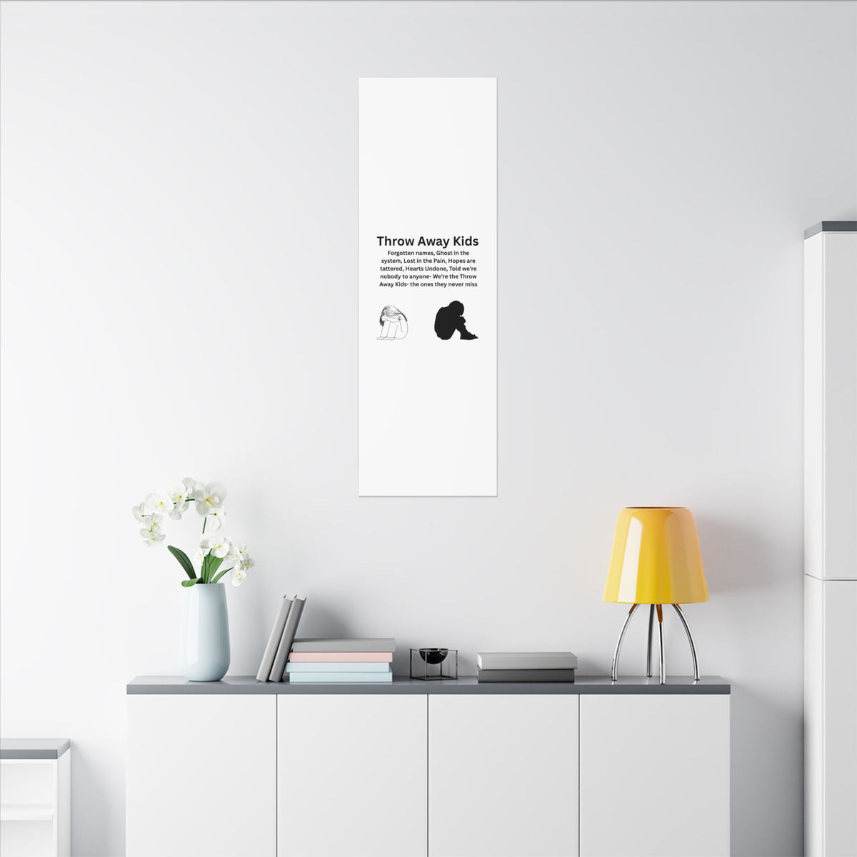 Throw away Kids - Matte Canvas, Stretched, 0.75" (Multi-Size)