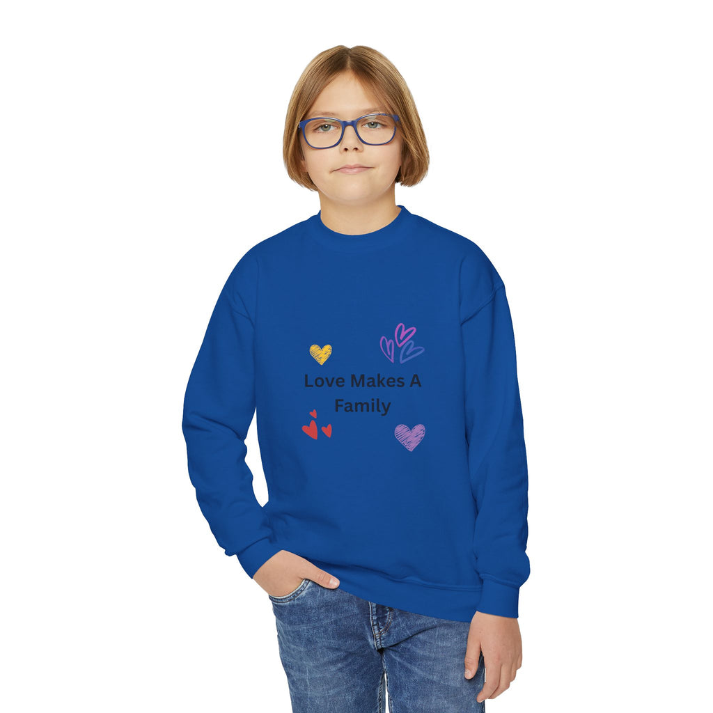 Love Makes A Family Youth Sweatshirt