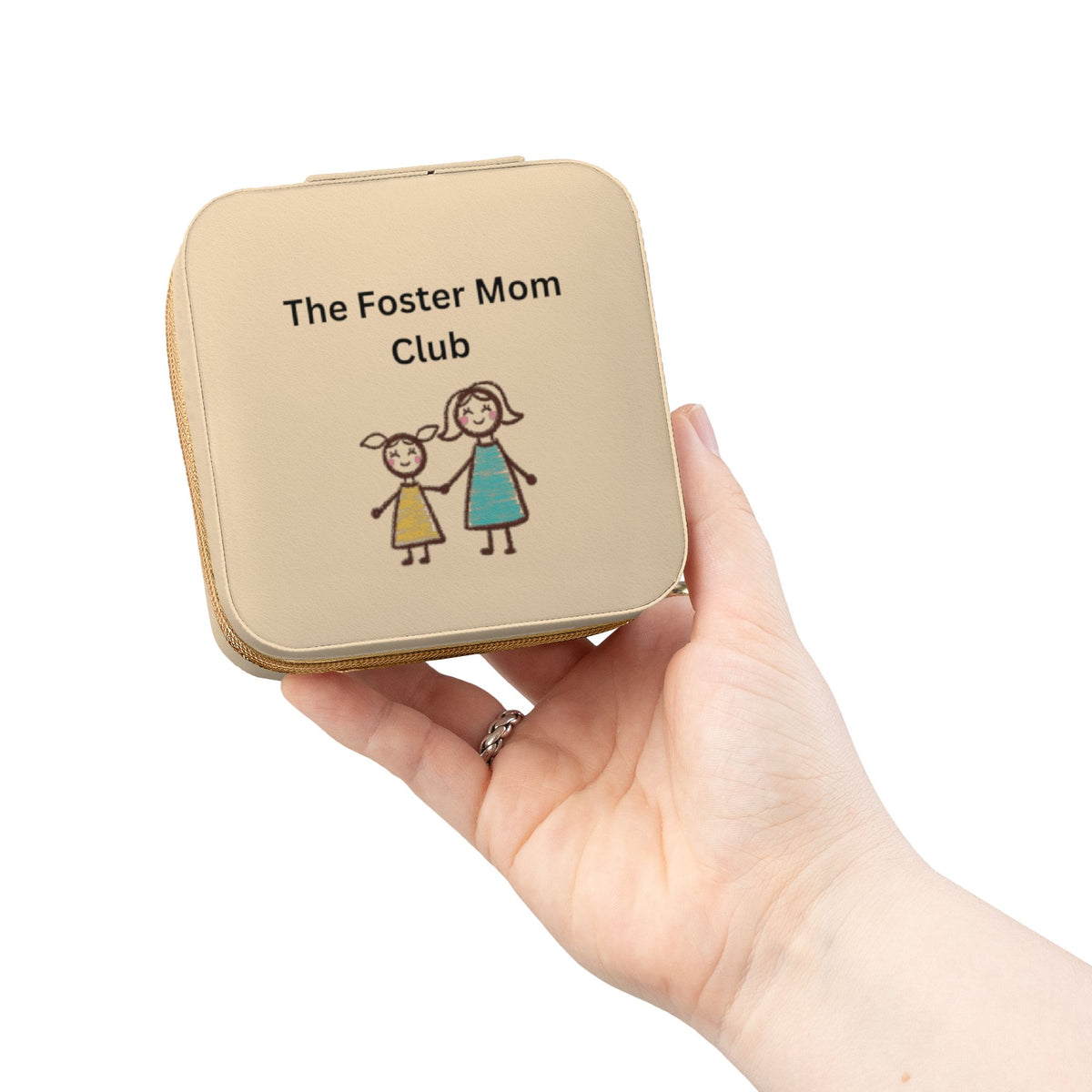 Foster Mom Club Jewelry Travel Case – Foster Mom Gift, Travel Jewelry Organizer