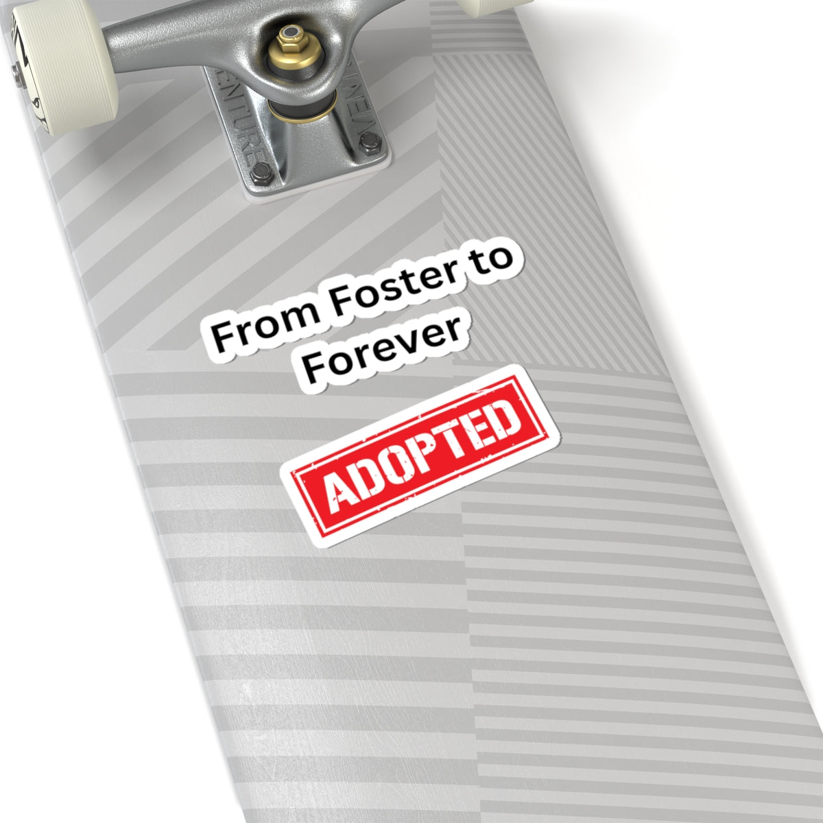 Adopted Sticker – Adoption Gift, Foster Care to Adoption Vinyl Sticker