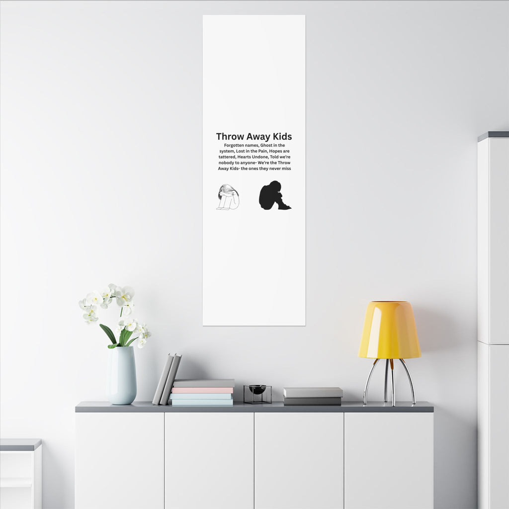 Throw away Kids - Matte Canvas, Stretched, 0.75" (Multi-Size)