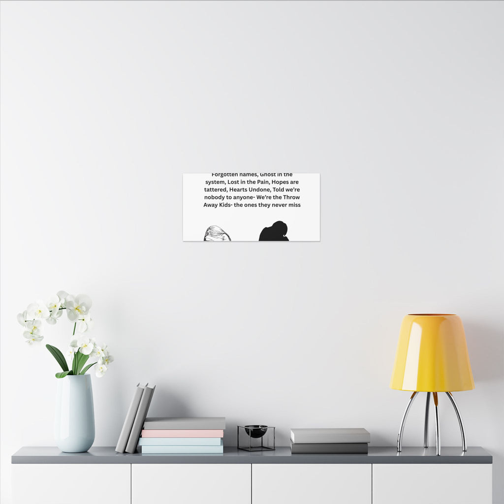 Throw away Kids - Matte Canvas, Stretched, 0.75" (Multi-Size)
