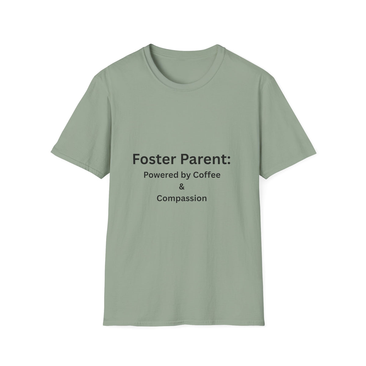 Foster Parent: Powered by Coffee Unisex Softstyle T-Shirt