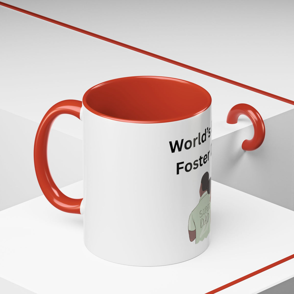 Worlds Best Dad Accent Coffee Mug (11, 15oz)