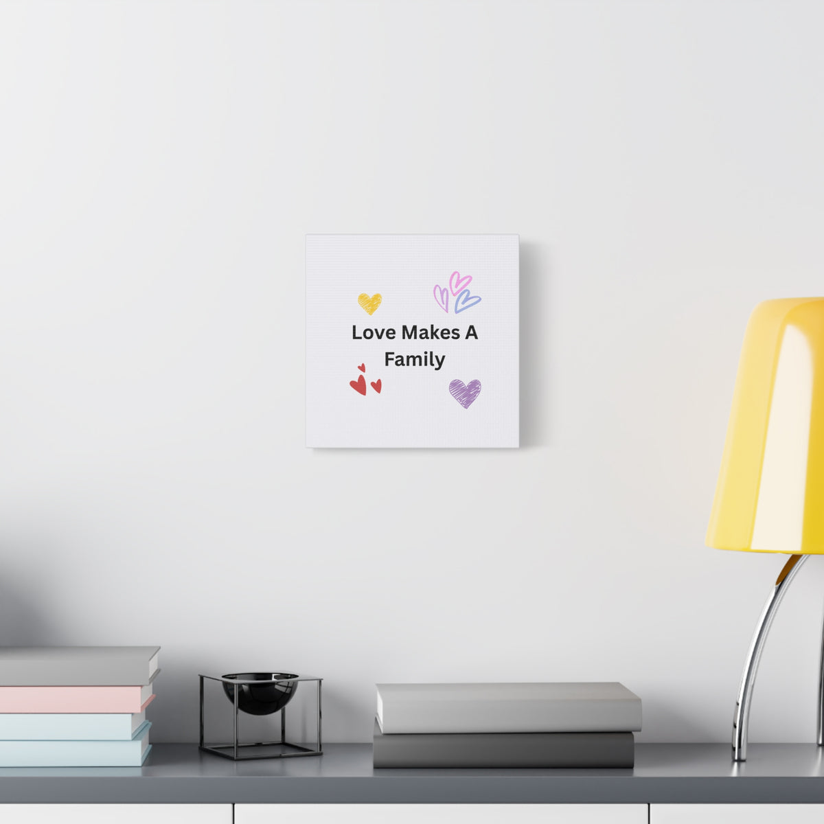 Love Makes A Family Matte Canvas,  1.25"