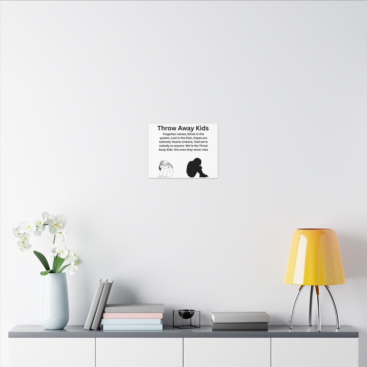 Throw away Kids - Matte Canvas, Stretched, 0.75" (Multi-Size)
