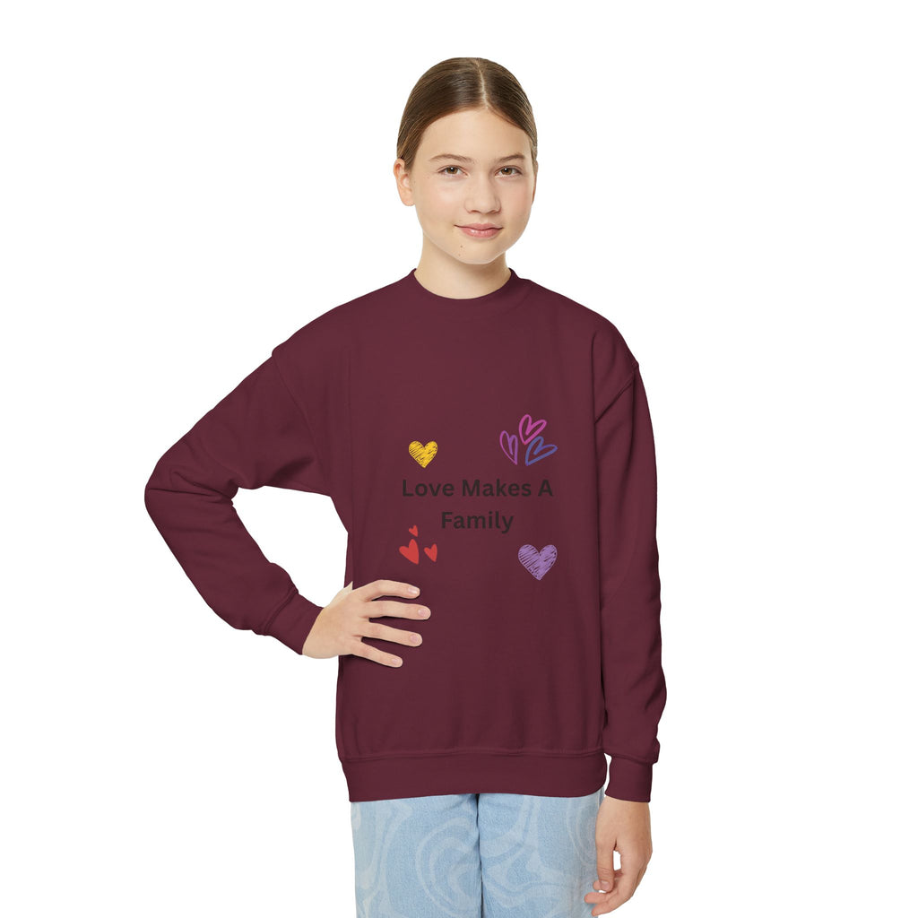 Love Makes A Family Youth Sweatshirt