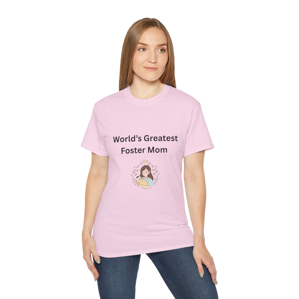 Worlds Greatest Foster Mom Unisex Ultra Cotton Tee