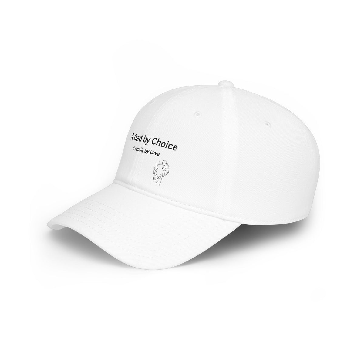 Dad By Choice Low Profile Baseball Cap