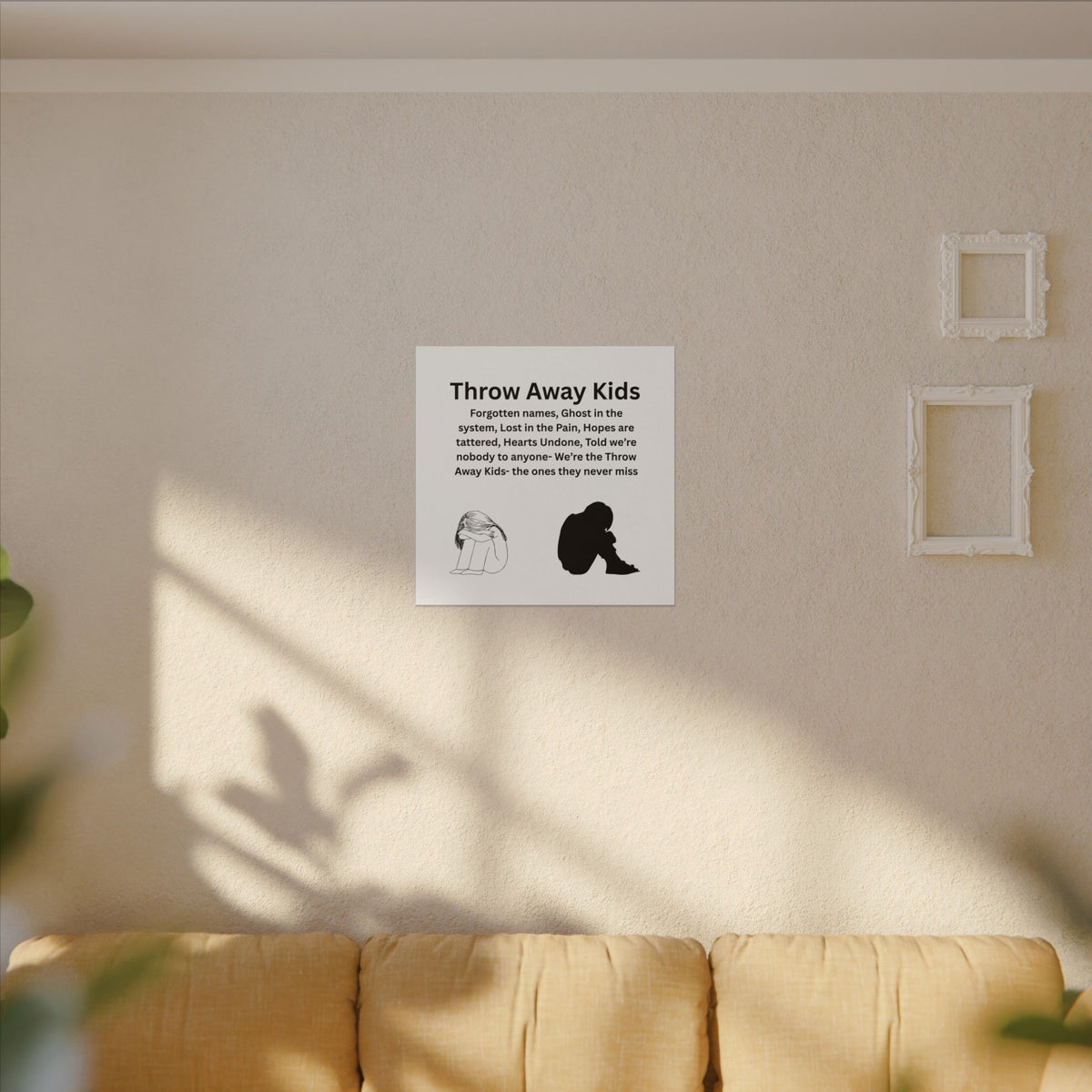 Throw away Kids - Matte Canvas, Stretched, 0.75" (Multi-Size)