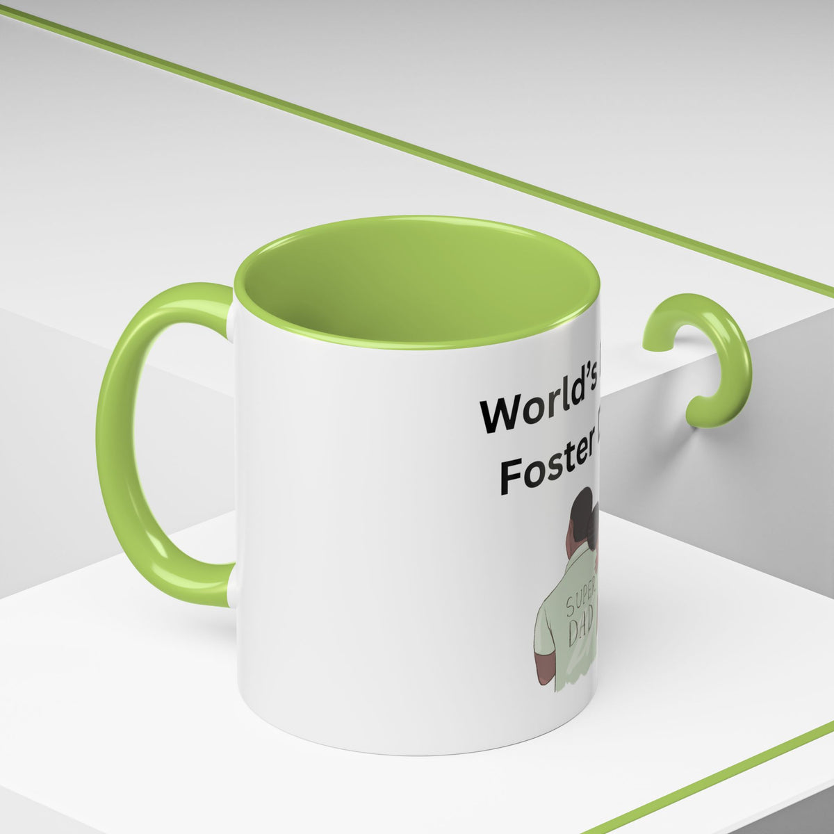 Worlds Best Dad Accent Coffee Mug (11, 15oz)