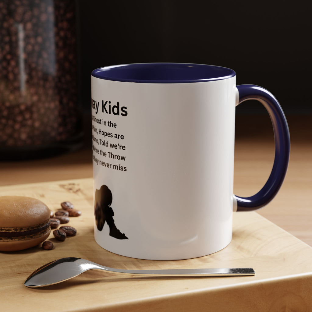 Throw away Kids Accent Coffee Mug (11, 15oz)