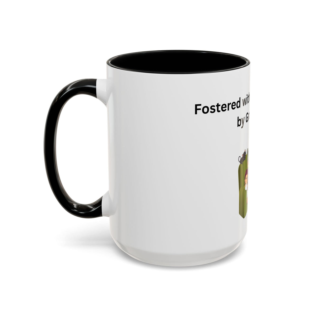 Fostered by Love Grandma Coffee Mug – Foster Grandma Gift, Foster Care Family Mug (11oz, 15oz)