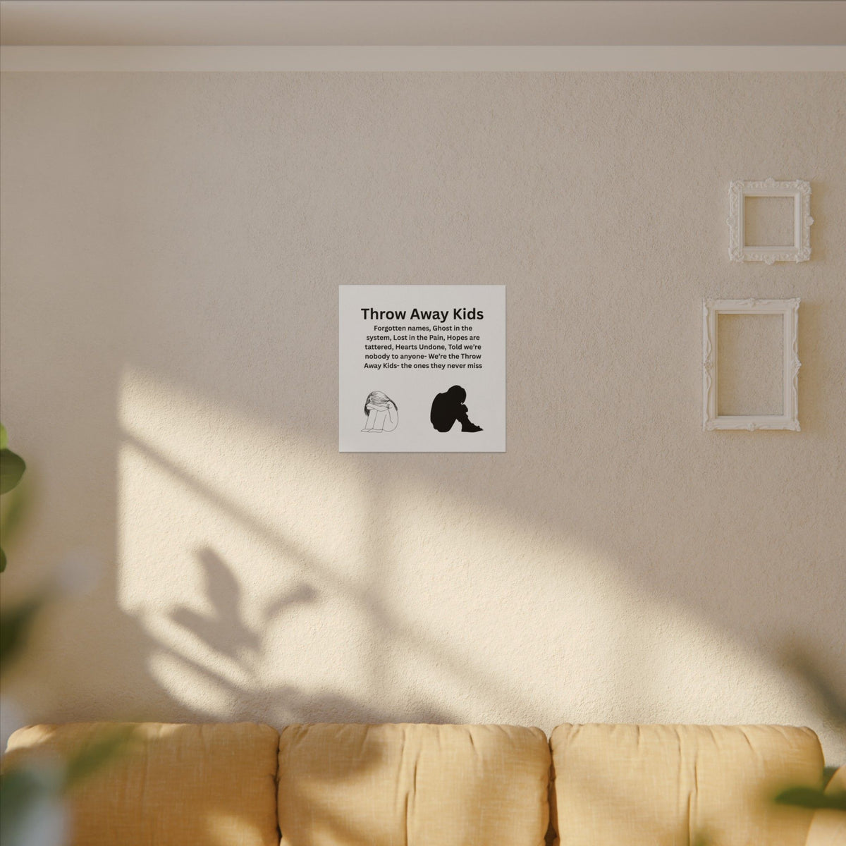 Throw away Kids - Matte Canvas, Stretched, 0.75" (Multi-Size)