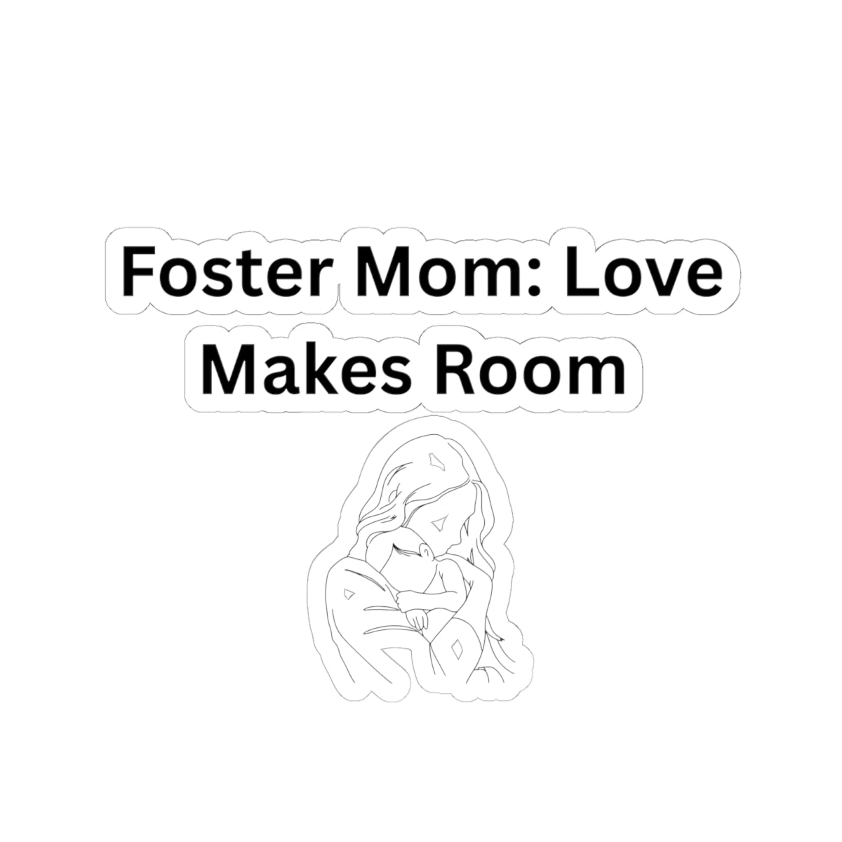 Love Makes Room Kiss-Cut Stickers