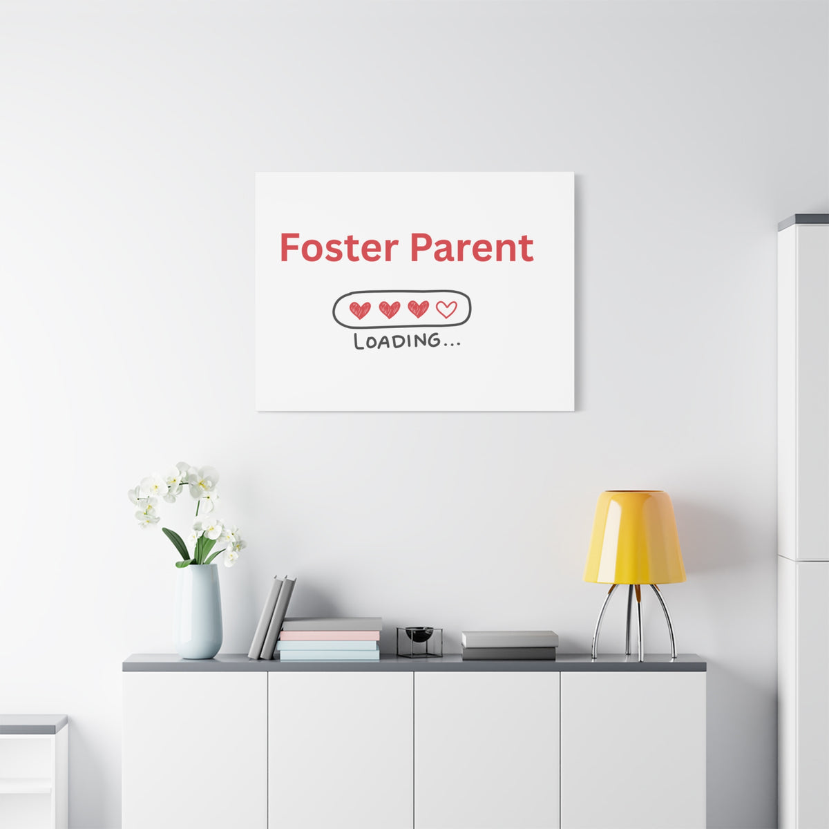 Foster Parent Loading Matte Canvas, Stretched, 1.25"