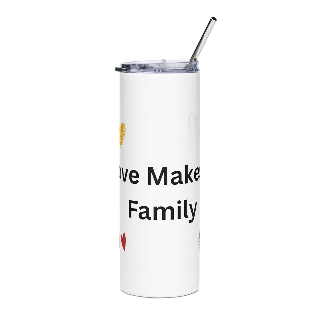 Love Makes A Family Stainless Steel Tumbler, 20oz