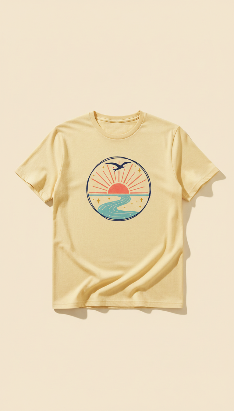 Soft Cotton T-Shirt with Hope Design