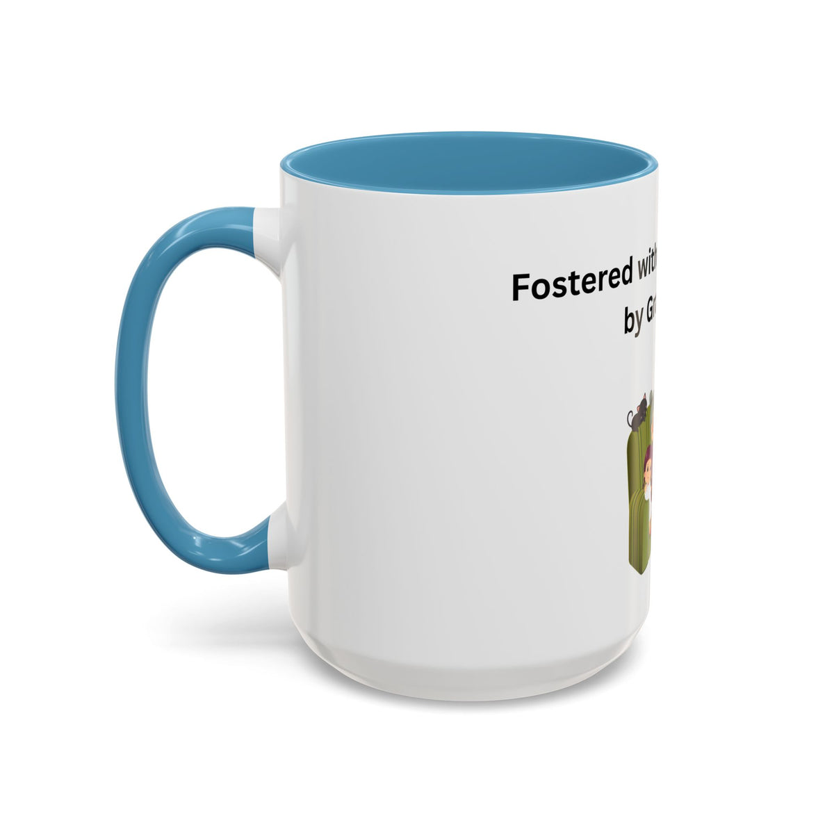 Fostered by Love Grandma Coffee Mug – Foster Grandma Gift, Foster Care Family Mug (11oz, 15oz)
