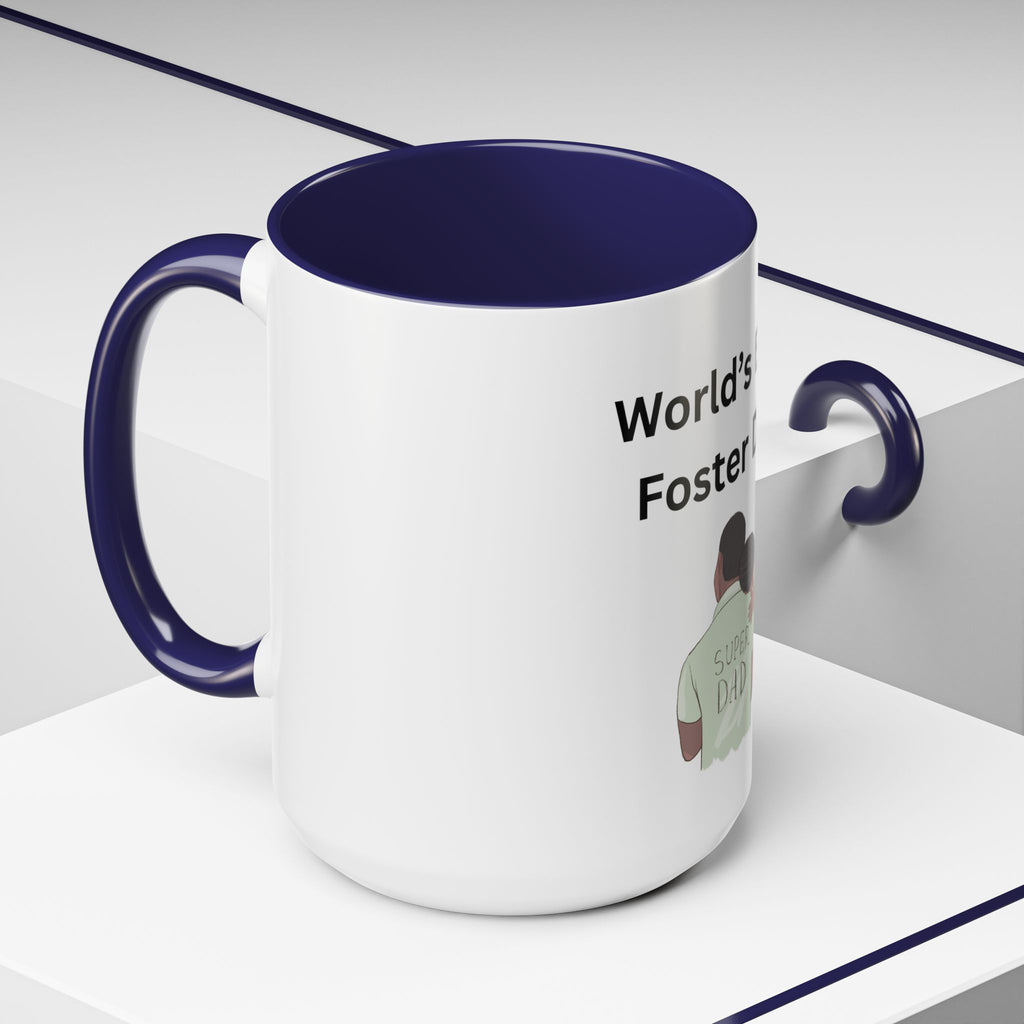 Worlds Best Dad Accent Coffee Mug (11, 15oz)