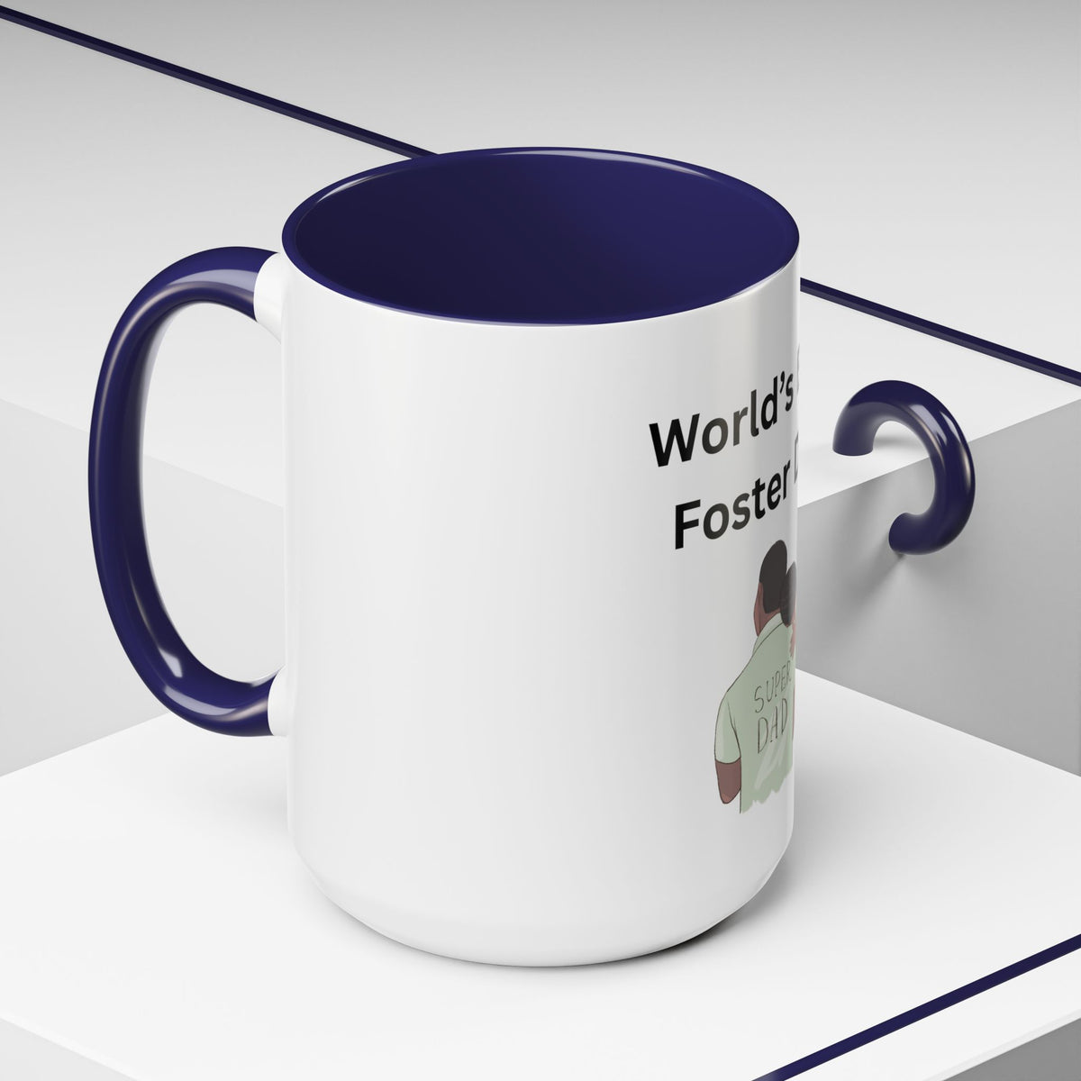 Worlds Best Dad Accent Coffee Mug (11, 15oz)