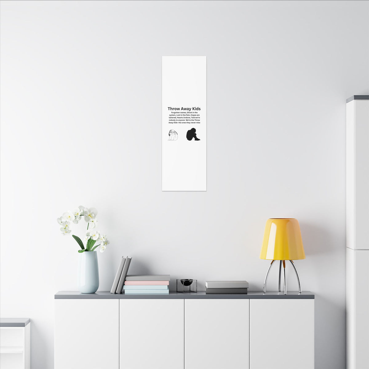 Throw away Kids - Matte Canvas, Stretched, 0.75" (Multi-Size)