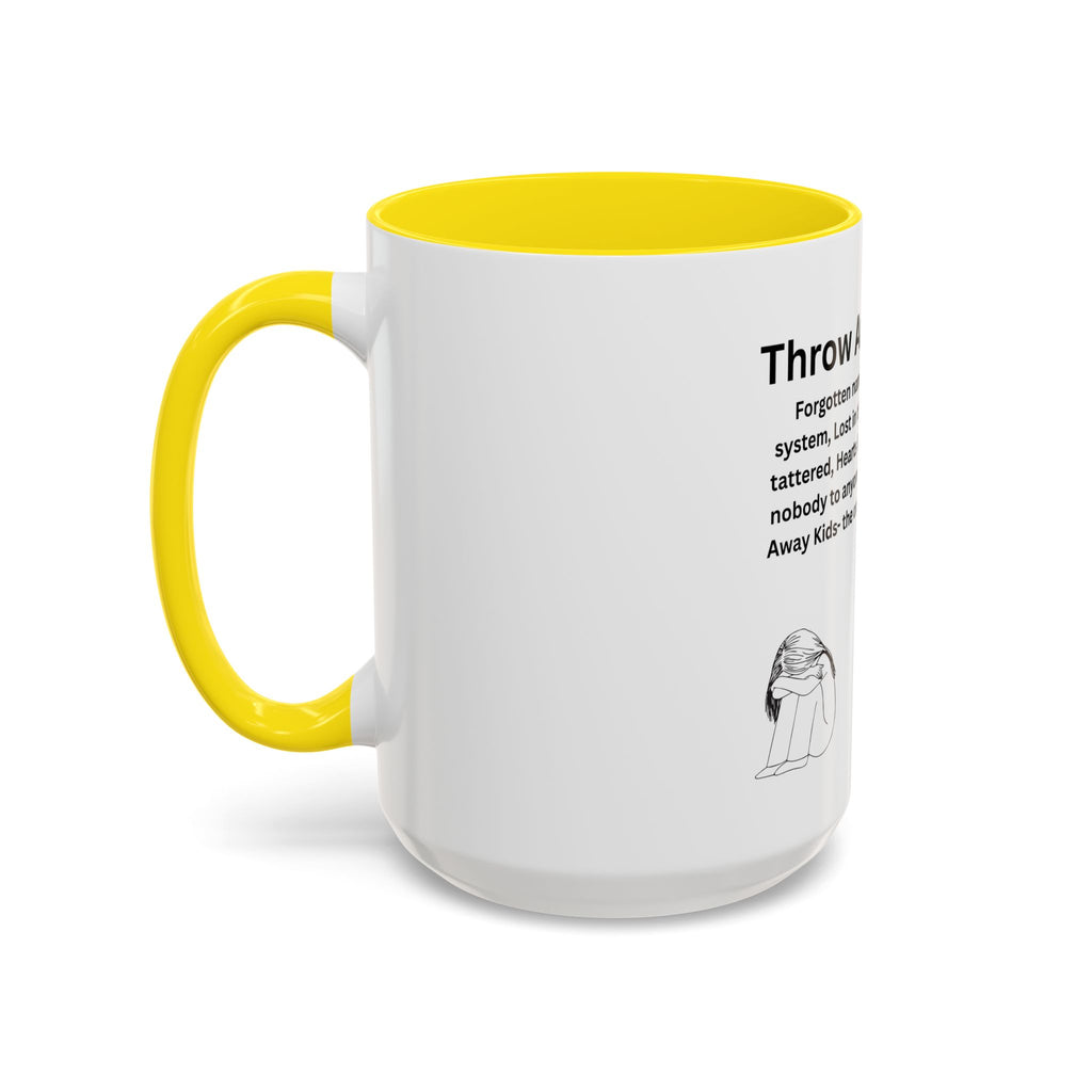 Throw away Kids Accent Coffee Mug (11, 15oz)