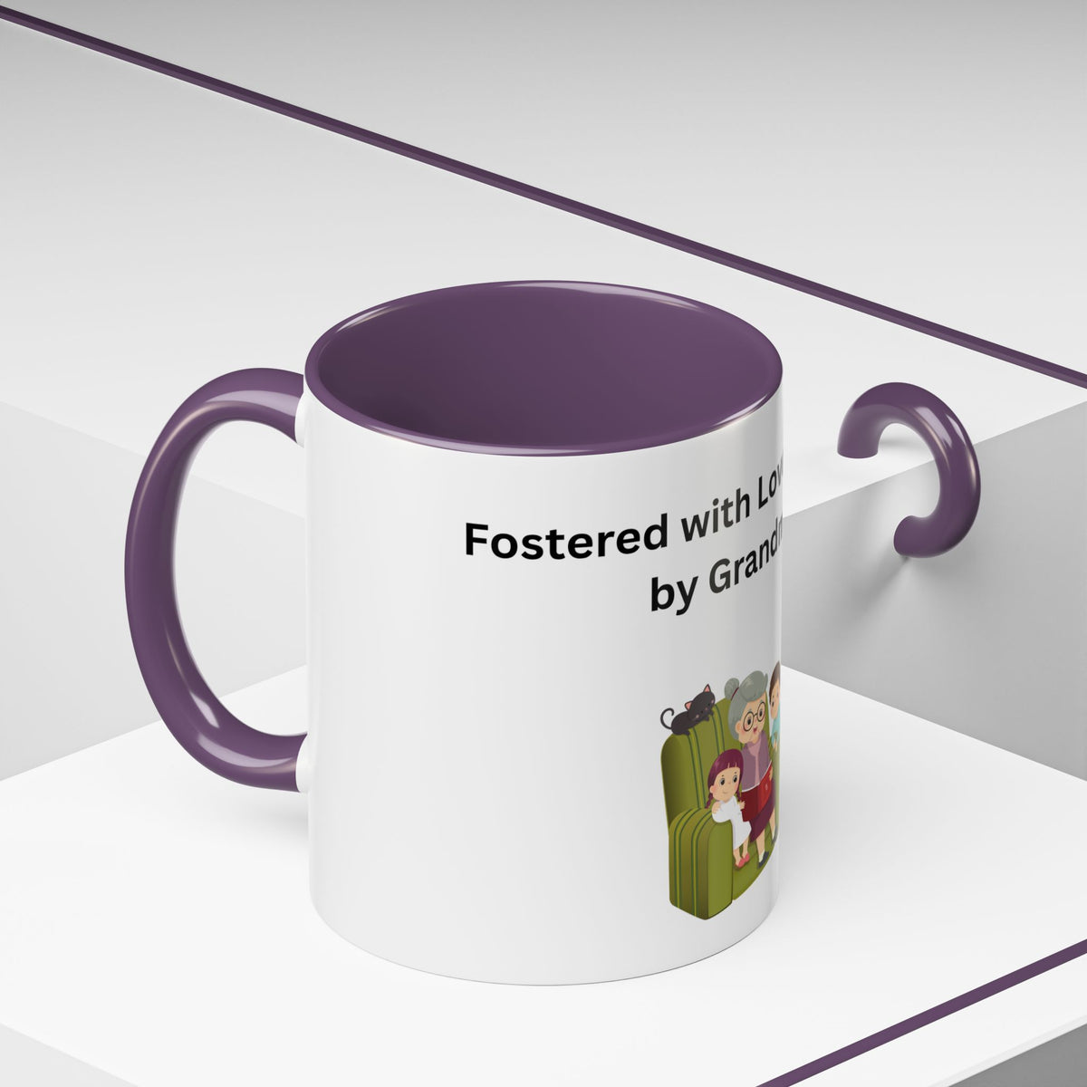 Fostered by Love Grandma Coffee Mug – Foster Grandma Gift, Foster Care Family Mug (11oz, 15oz)