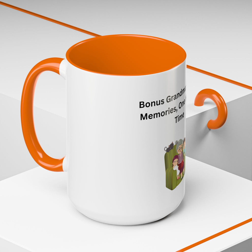 Bonus Grandma Coffee Mug – Foster Grandparent Gift, Foster Care Family Mug (11oz, 15oz)